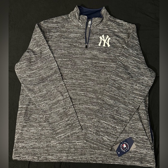 Men's New York Yankees Quarter-Zip Jacket 2XL - Picture 1 of 6